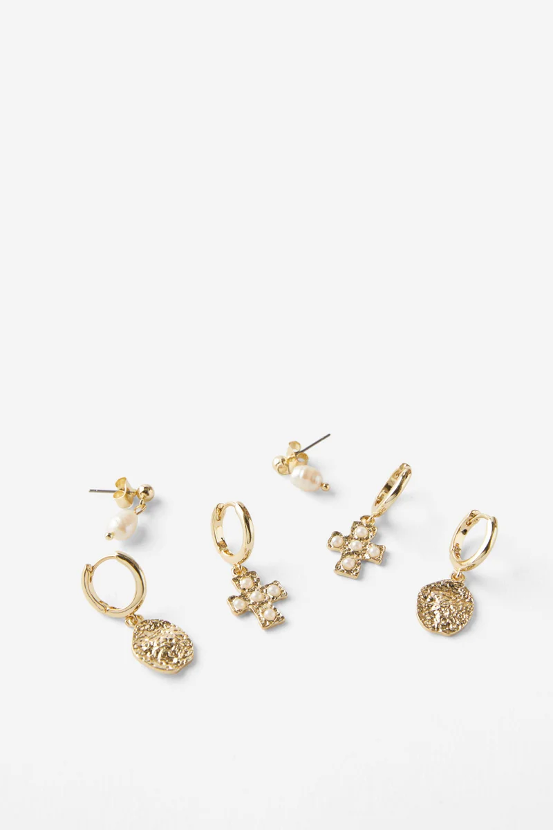 Rubi 3Pk Mid Earring